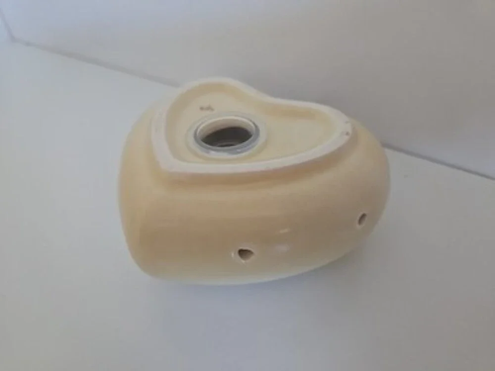 Potpourri Holder PFALTZGRAFF STONEWARE POMANDER HEART-SHAPED Vintage 1980s